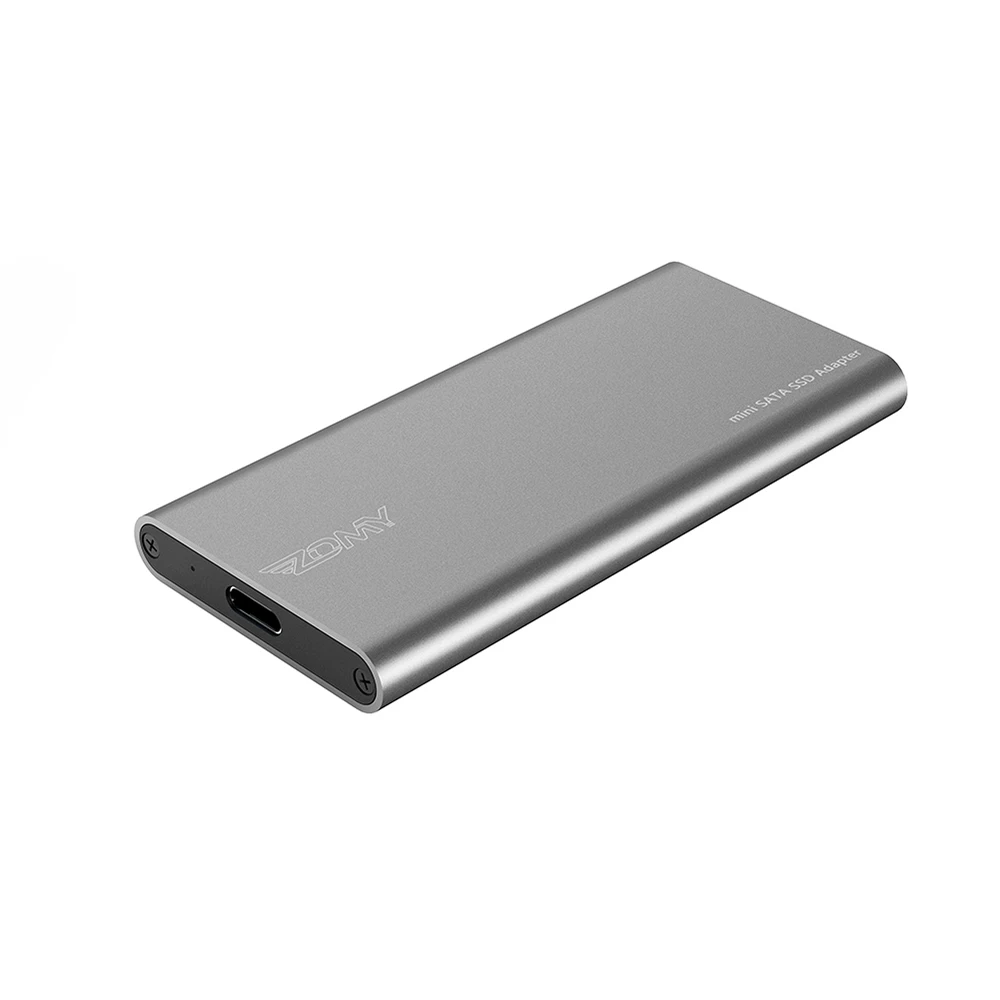 
mSATA to USB 3.1 Gen2 6GBPS SSD Enclosure with USB Type C Interface for mSATA Internal Solid State Drive 