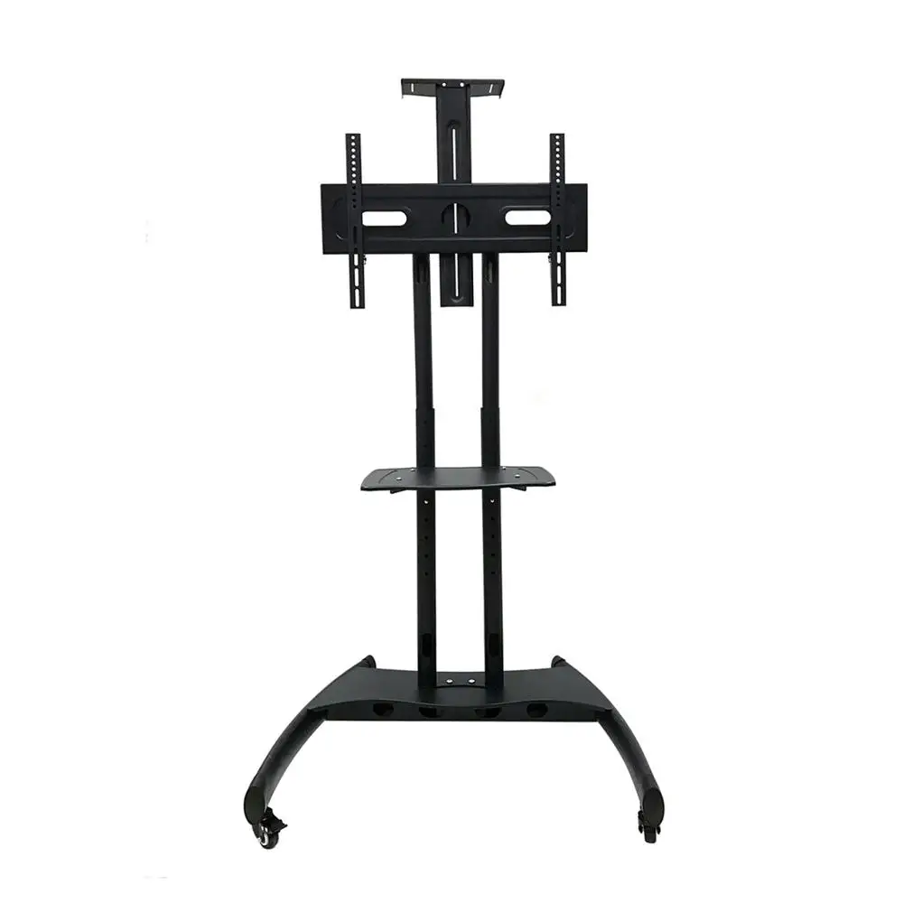 Portable Metal Iron Wheels Movable TV Mount stand / mobile tv trolley cart / LCD tv stand cart