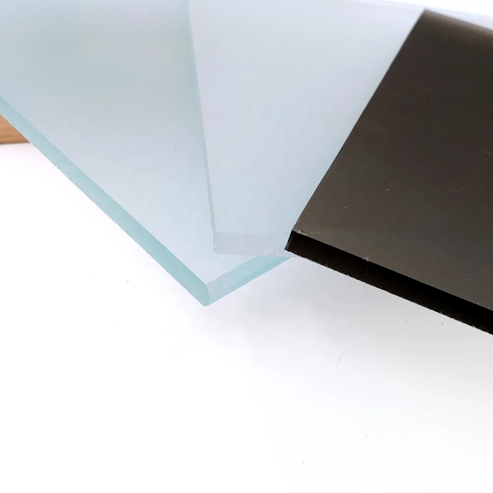 6mm 8mm clear frosted tempered glass for kitchen cabinet doors and office partition