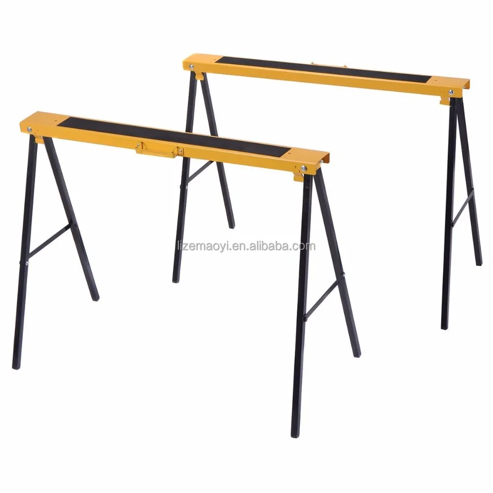 250LBS Folding Metal Sawhorse