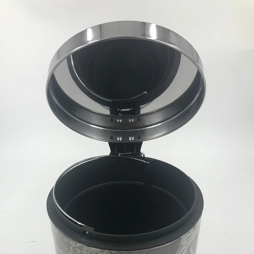 Modern cleaning marble trash can pedal