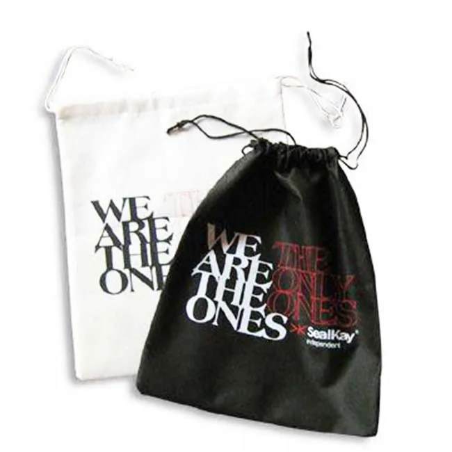 Promotional eco friendly shoes drawstring bags
