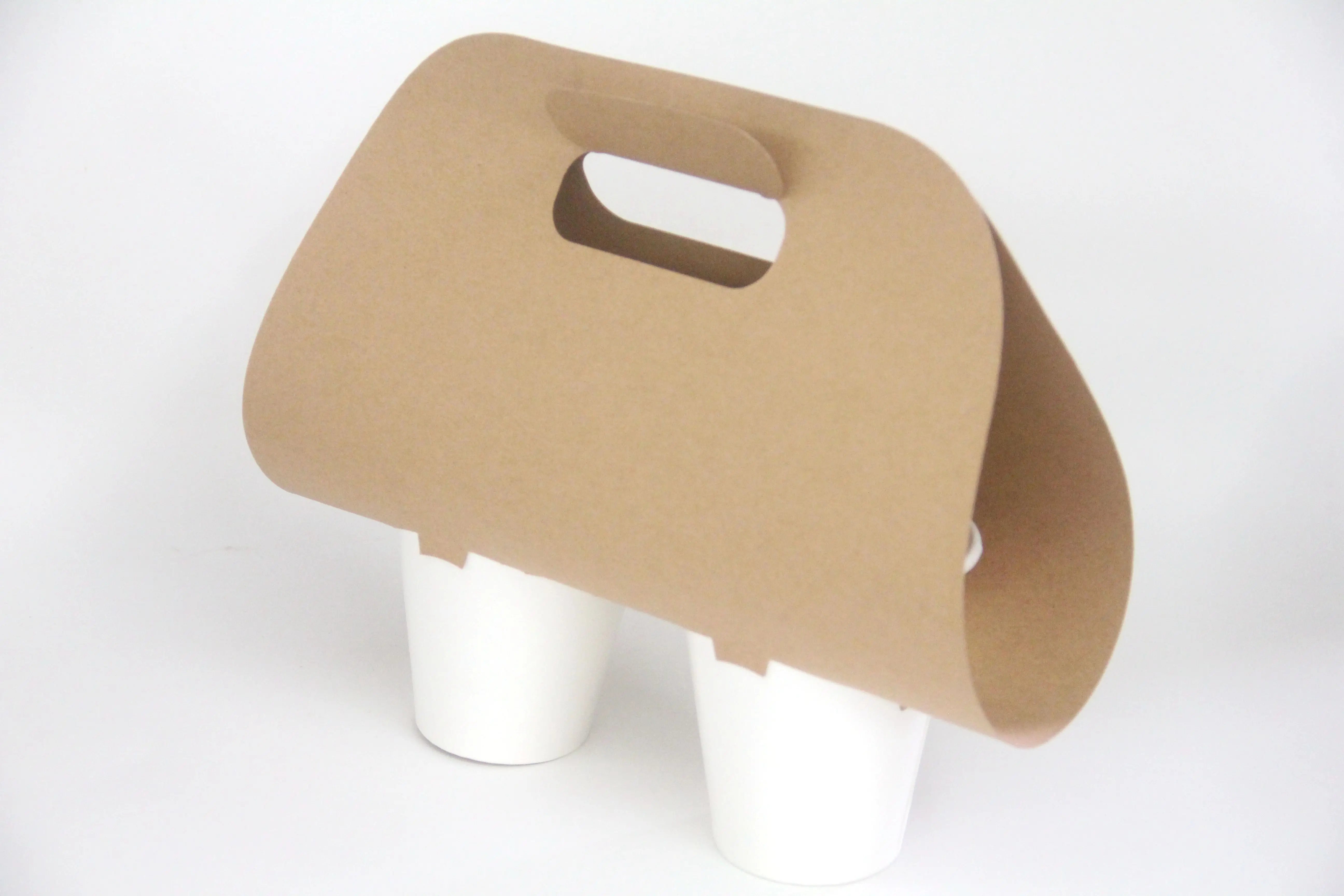 2 paper coffee cup drink carrier  holder