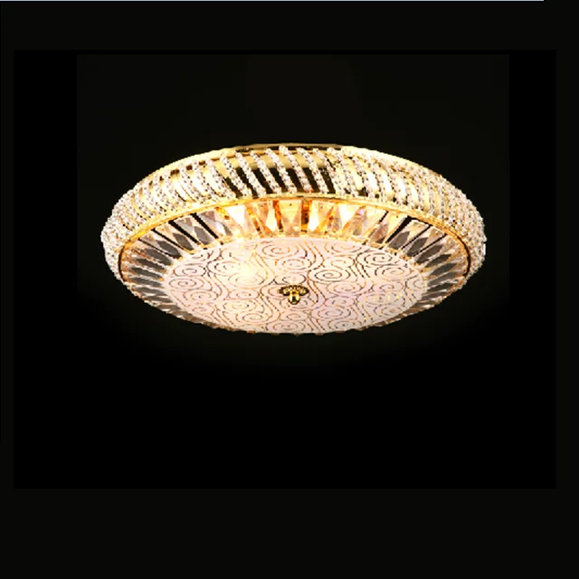 Modern gold dubai crystal clear lamp ceiling lights living room decoration crystal flush mount ceiling lamp wholesale price