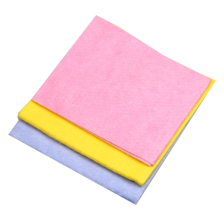 
Needle-punched nonwoven cleaning cloth viscose polyester magic cloth / household super cleaning wipes 