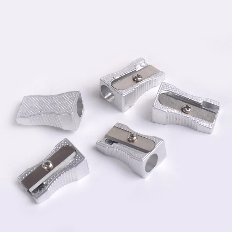 wholesale aluminium alloy 1 hole steel blade 24 pack metal pencil sharpener