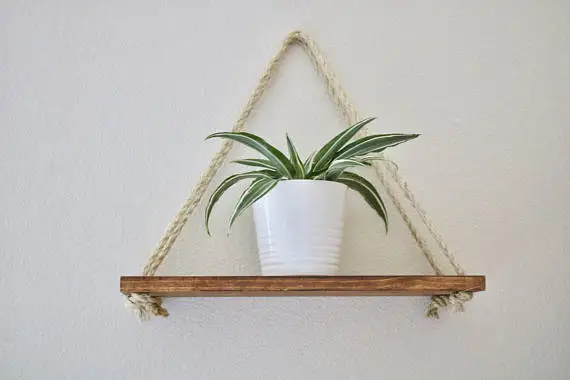 Large Handmade Rustic High Grade Pine Wood Hanging Book Wall Floating Shelf