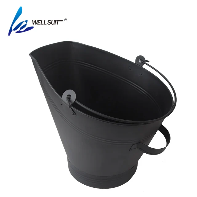 
Fireplace metal Ash/Coal bucket with shovel 
