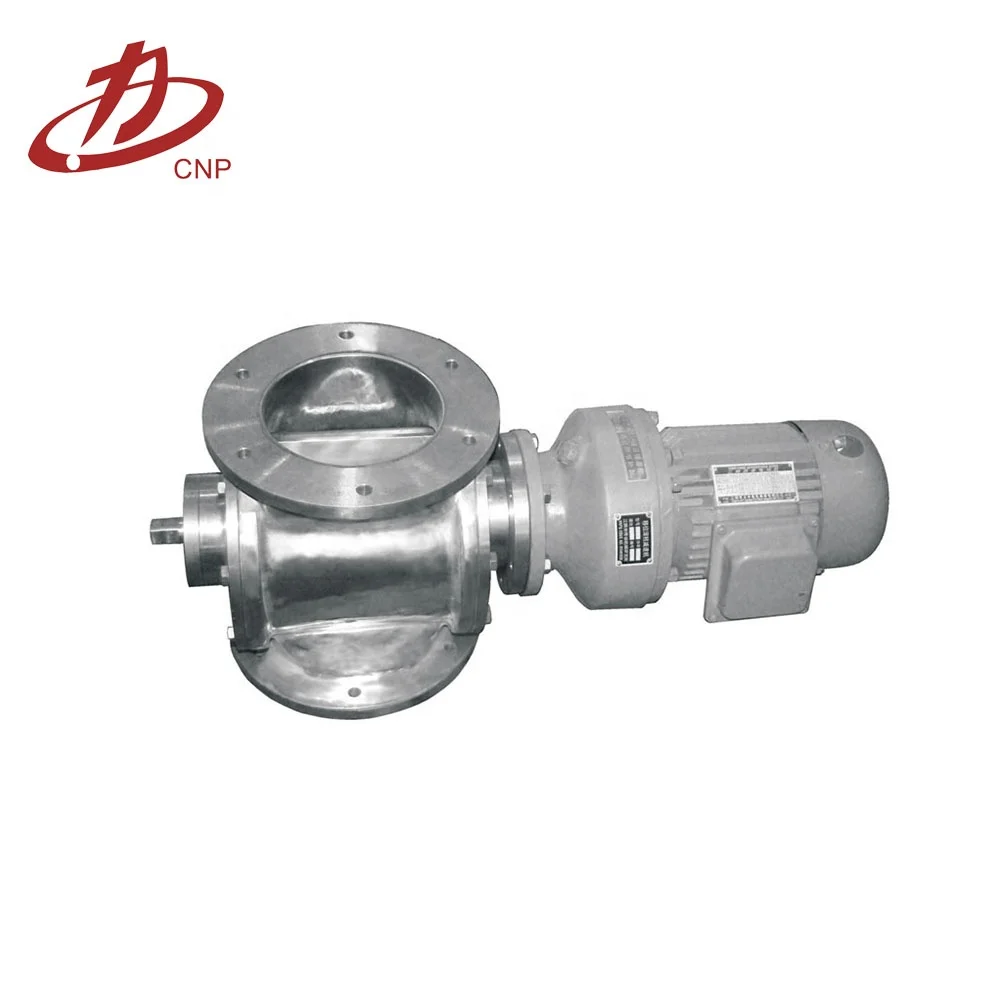 bin rotary valve for bulk material blow-through buhler rotary airlock valve