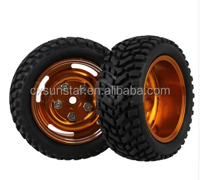 Aluminium Wheel Rims with Screws Rubber Tyres for RC1:10 On Road Car