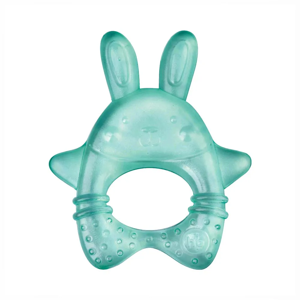 
BPA free EVA plastic water filled cooling teether baby soothing teether freezer safe teethers 