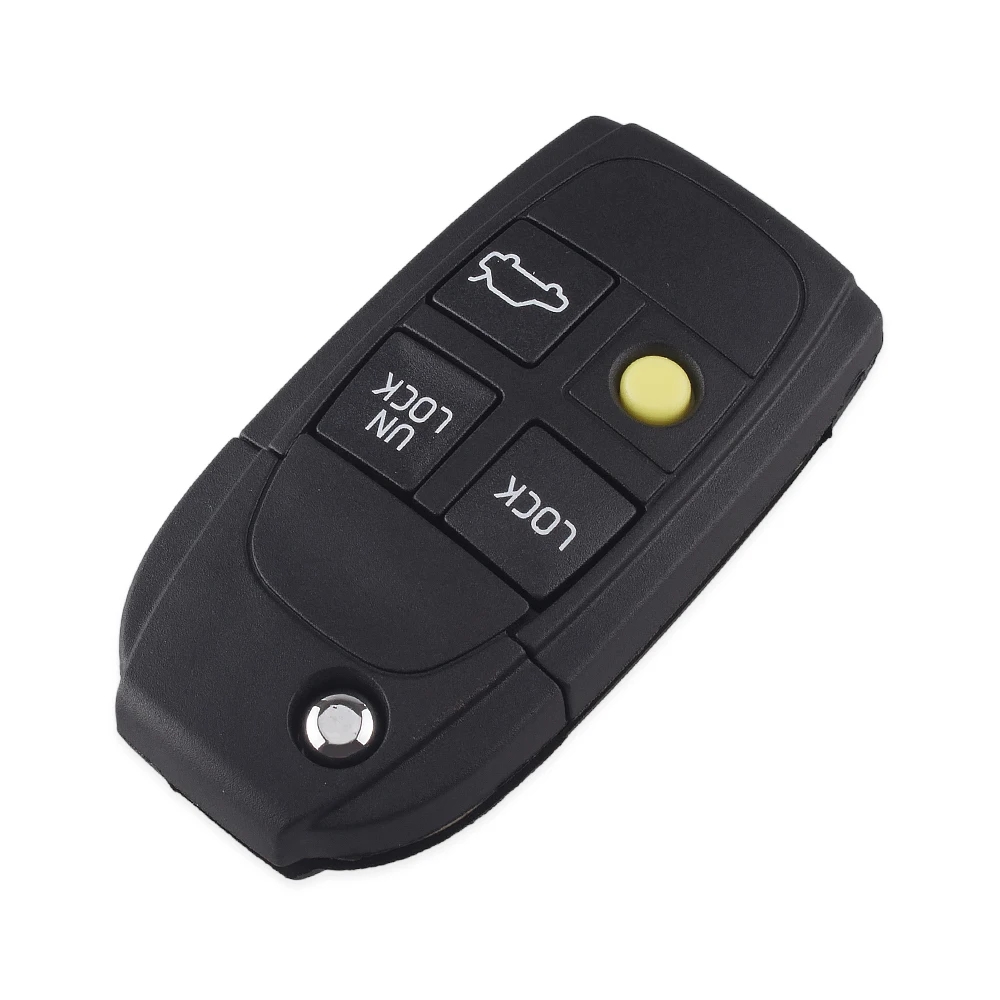 KEYYOU 4 Button Folding Smart Remote Case Flip Car Key Shell Case Fit For Refit VOLVO S40 V40 V90 C70 S60 S80 S70 Replacement