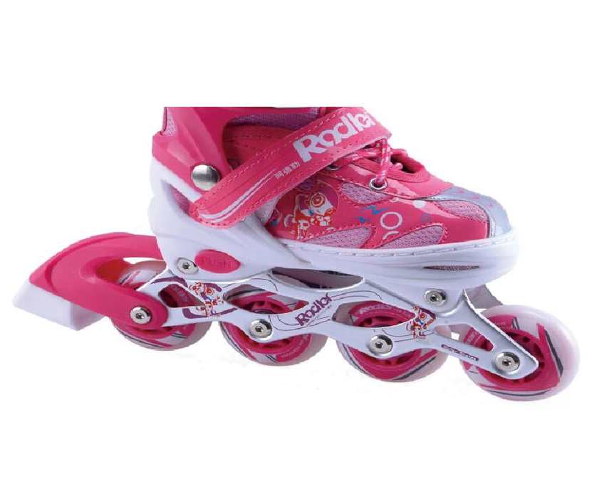 PU material all wheels flash roller skates