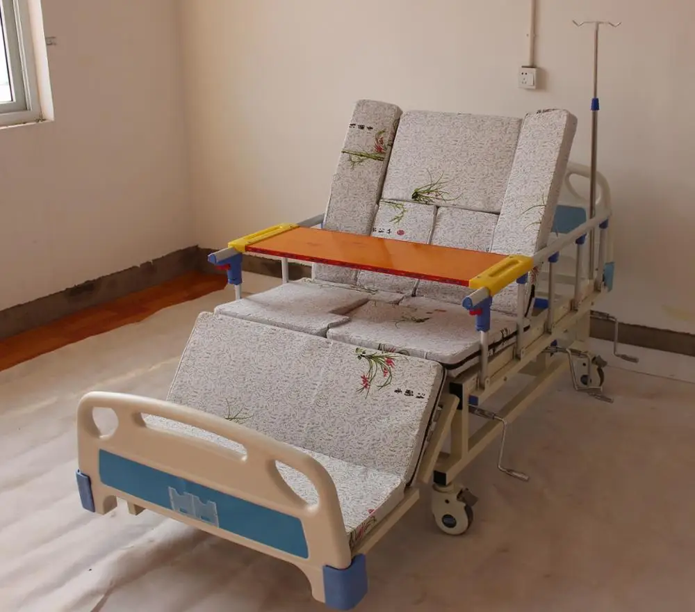 Полный изогнутый складной Анти-скольжения по уходу за кровать медицинская кровать