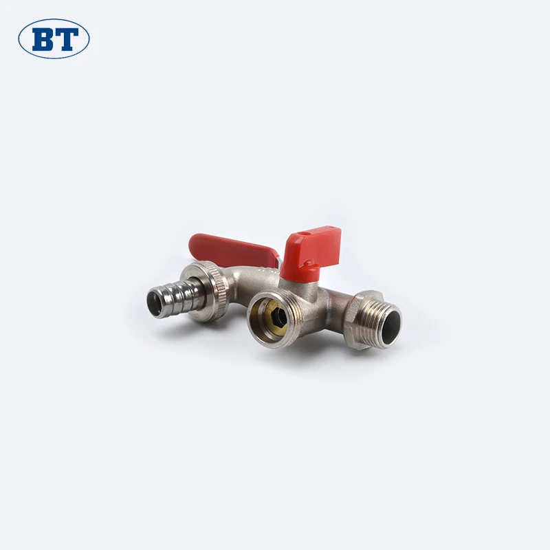 BT2020 дешевый запираемый латунный водяной клапан, кран, двунаправленный регулирующий клапан