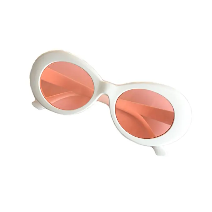 BLONGU High Quality PC Fashion Sunglasses Trend Oval Mod Retro Hippie Vintage Kurt Cobain