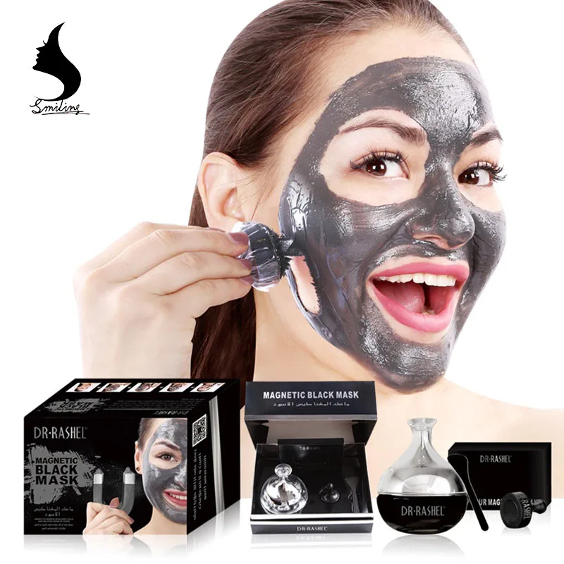 
DR.RASHEL Dead Sea Mud Blackhead Remover Skin Whitening Magnet Mud Facial Mask Pore Deep Clean Magnetic Charcoal Clay Face Mask 