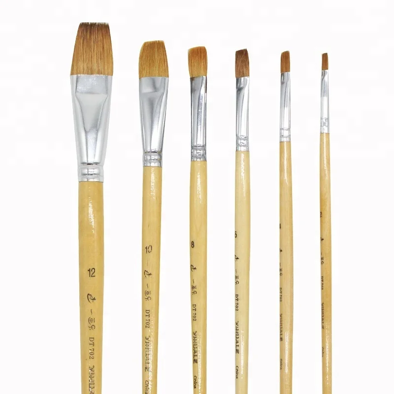 High Quality Camel Hair Artist Painting Brush Oil Paint Brush