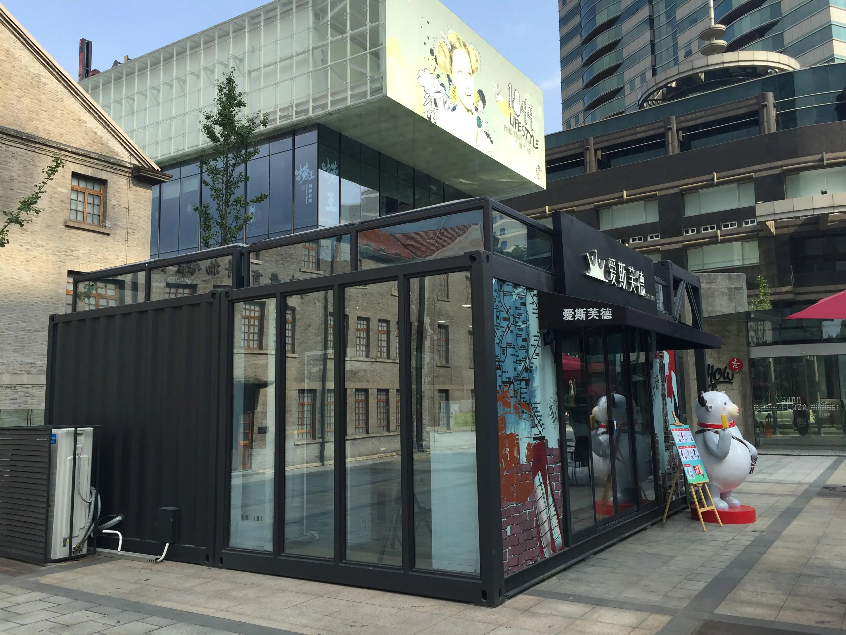 Cheap Container House Coffee House Prefab House Container Shop Design Shipping Container Homes Steel Structure China Shop