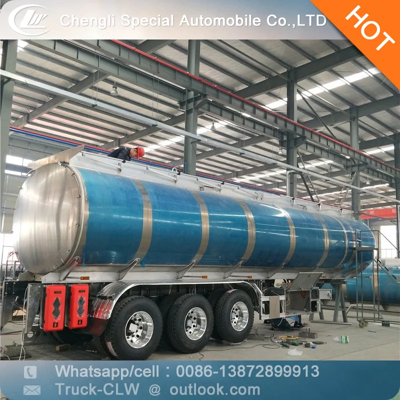 3 Axle custom design capacity liquid transport tank semi fuel tanker trailer