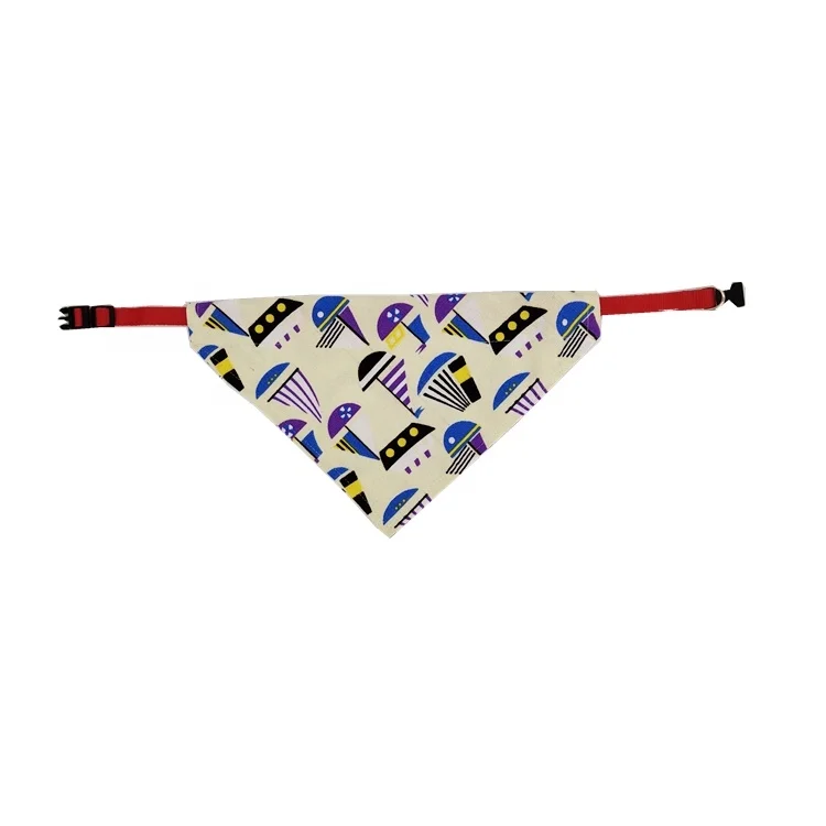 Different Size Custom Printed Cotton Pet Bandana
