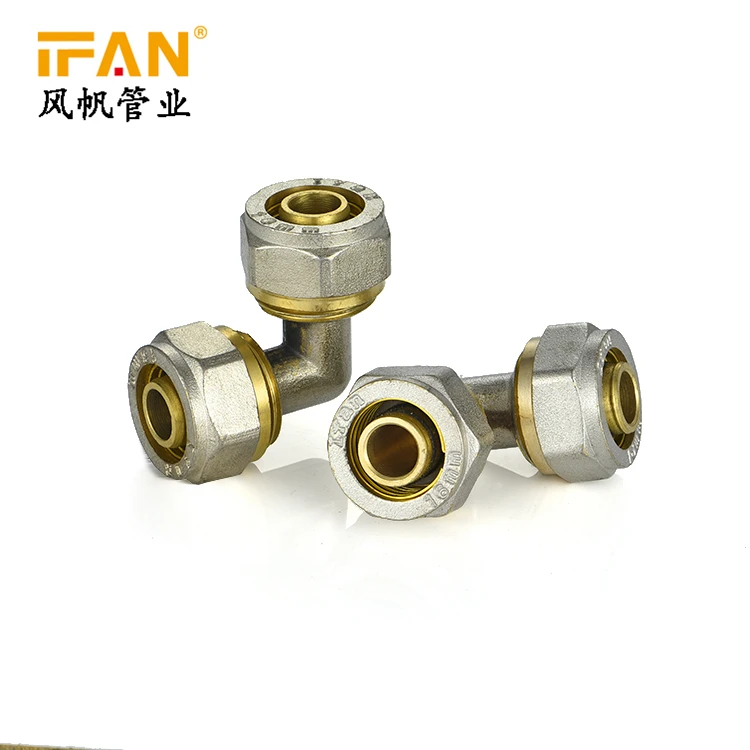 Латунный Колено 16мм 20мм 32мм газовый фитинг газовый фитинг 90 градусов Колено для PEX Газовая труба