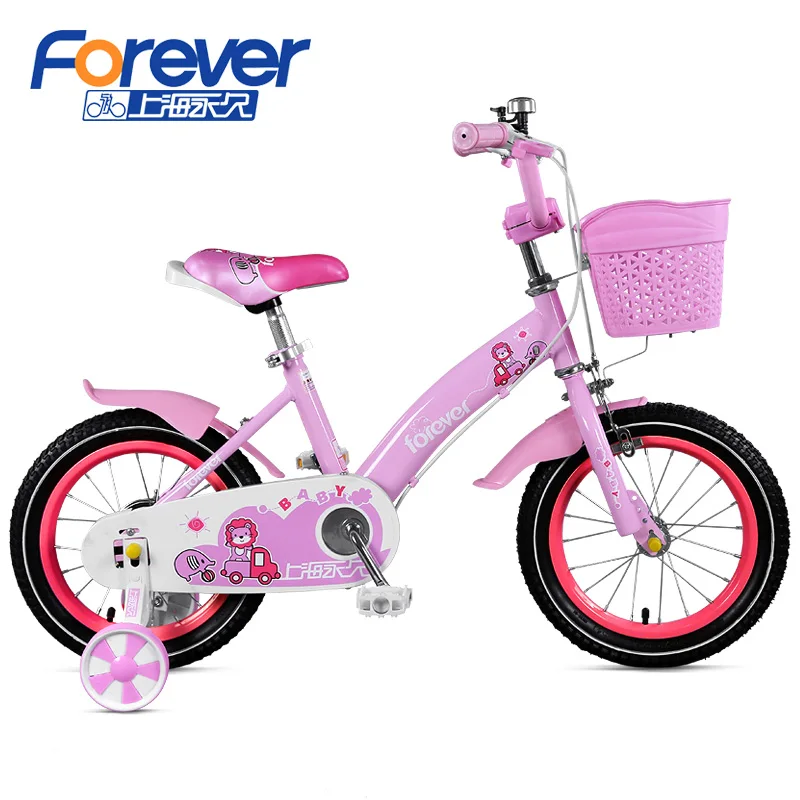 FOREVER High Carbon Steel 12 14 16 inch Pink Blue Cheap Bike for Kids Child Girl Children OEM style cheap baby bicycle