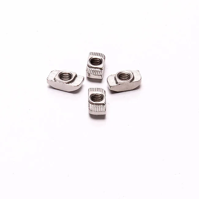 Aluminum profile 40 series slot 10 zinc plated steel T nuts m4 m5 m6 m8 hammer head nuts