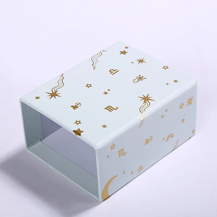 High quality beautiful slide out cardboard drawer style gift match box