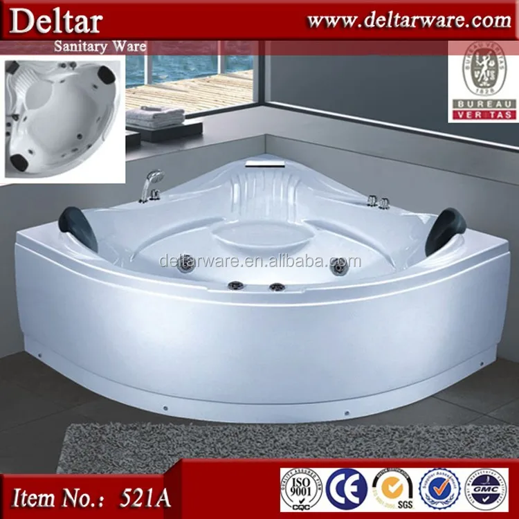Export Bathtub Prices Relax Massage Function, LED Air Jet Luxury Bathtub for 2 Person, walk in tub shower combo