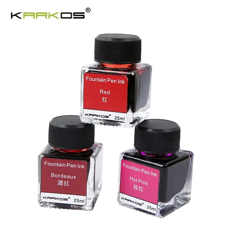 Custom LOGO Glass Dip Pen Writing Ink 10 Colorful Ink for Fountain pen