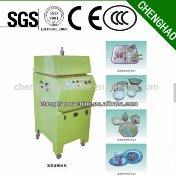 Прочная тарелка и вращающийся электрод, меламиновая посуда 3-5 кВт, высокочастотная машина для предварительного нагрева