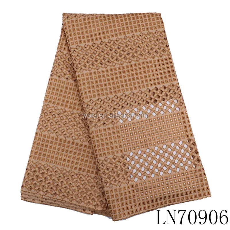 LN70906 latest saree design 2017 polish lace fabric african swiss voile for lady dress