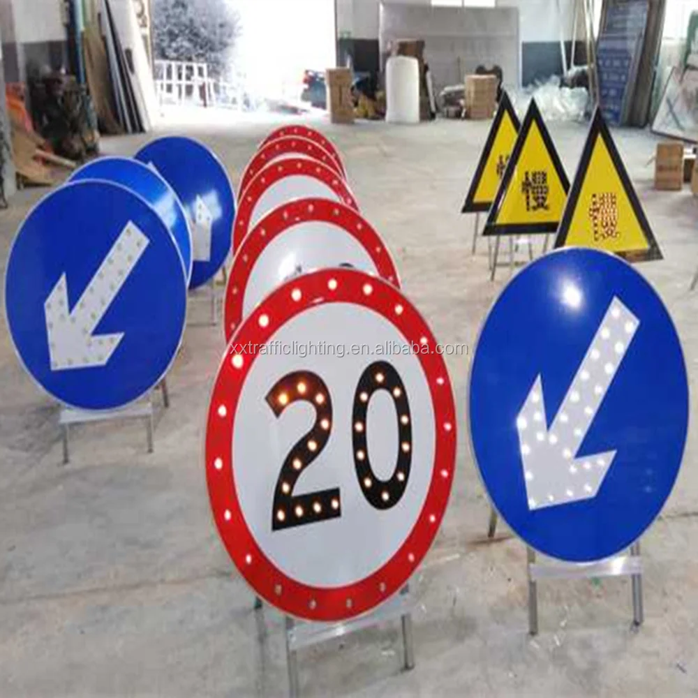 China alibaba supplier aluminum solar led traffic signs outdoor