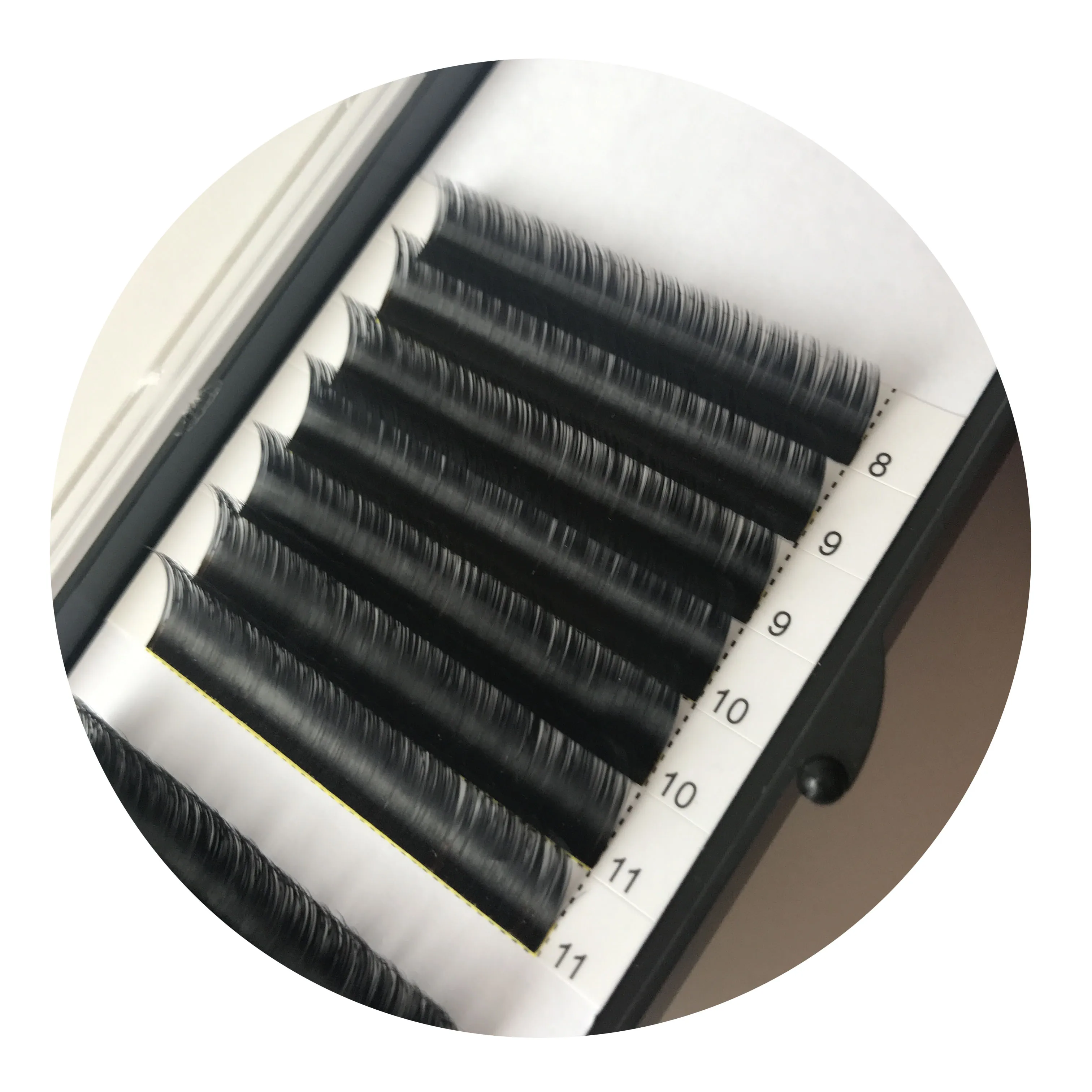 Made in vietnam products mixed size 8-15 J B C D matt / glossy individual lashes custom eyelash box private label lash extension