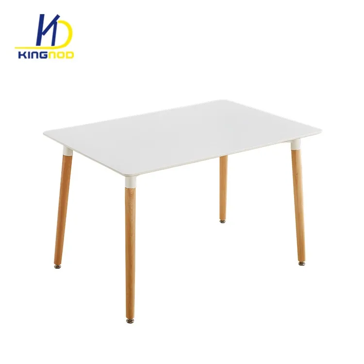 Cheap Environmental Black White Lacquer MDF Matt Square Dining Table