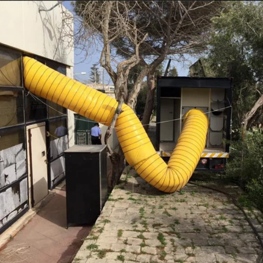 good quality heating and cooling ventilation lay flat ducting for indoor using