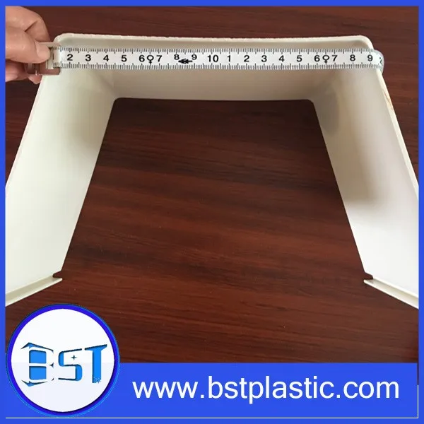 A large number of plastic rain gutter exported to India