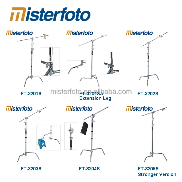 Photography Photo Studio light stand C stand Camera Tripod Light Flash Lamps