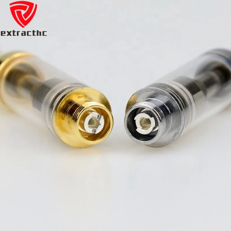 
Gold 510 oil cartridge glass vape pen disposable vaporizer atomizer empty co2 oil carts for thick/co2/cbd oil 