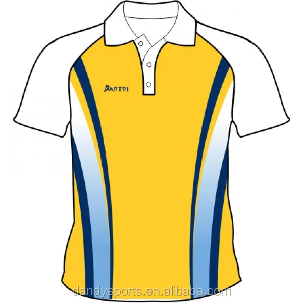 2016 latest customized polo shirts/cricket polo t-shirt full sublimation printing