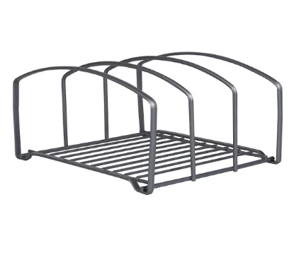 Usful sturdy metal wire chopping board holder kitchen chopping board storage rack