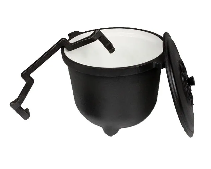 cast cauldron iron Pre-seasoned Three Legs Poland Cauldron Pot marmites africaine