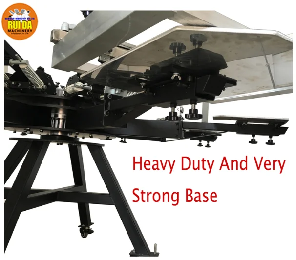 NS808-HD 8 Color 8 Station Heavy Duty manual best T-Shirt Silk Screen Printing Machine
