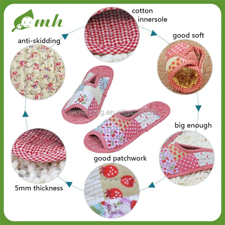 manufacturers mh wholesale 100%cotton Gym room breathe freely massage slipper