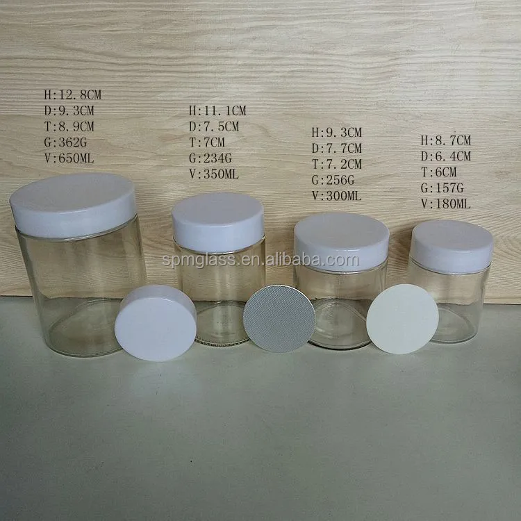wholesale straight sided glass jar for candle making made in china