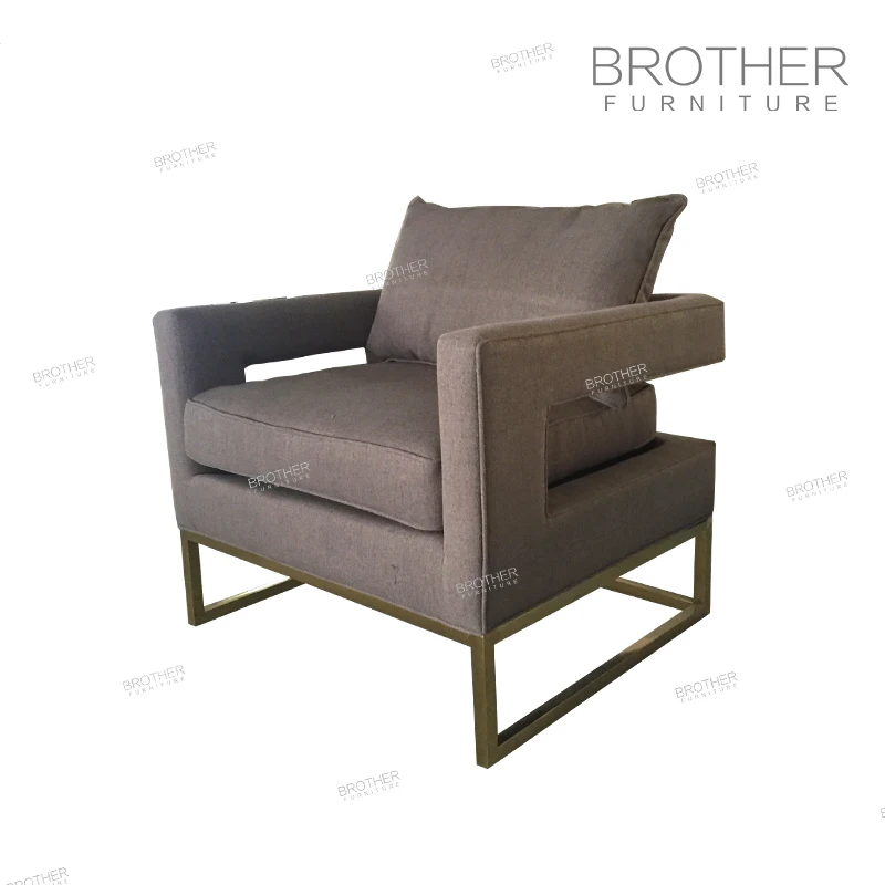 Ali baba new products Accent chairs furniture gold occasional chairs metal accent chair