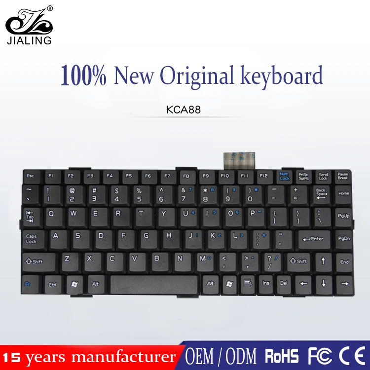 black original internal keyboard industrial laptop keyboard 88 keys with PCB board and usb cable