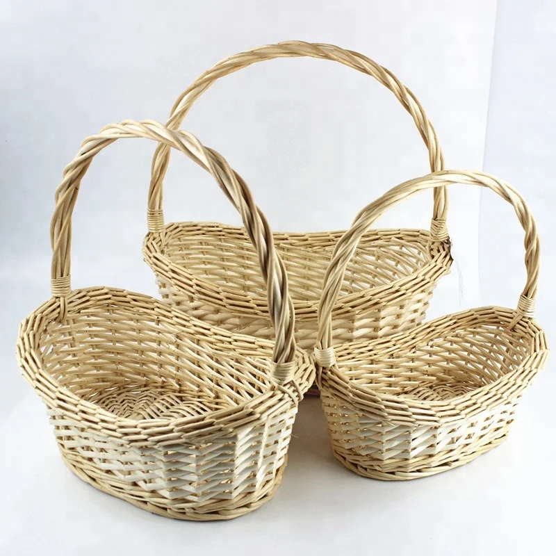 
Cheap wicker willow basket flower 