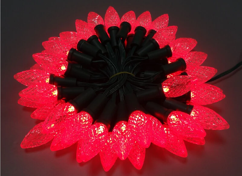 Crystal Cover Pixel Lights Holiday Decoration C7 C9 LED Strings